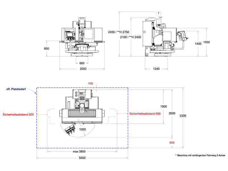 RETROMILL RMX 1300 Bett Bohr und Fräsmaschine